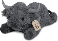 Wepop 5lbs Highland Cow Weighted Stuffed Animals 22in Giant Highland - Highland Cow-greyp