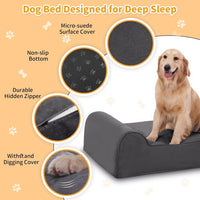 Orthopedic Dog Beds for Large Dogs - 60.0"L x 48.0"W x 7.0"TH / Premium Version-Grey - image 3