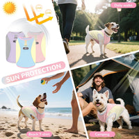 3 Pack Dog Cooling Vest with D-Ring Dog Tshirt Sun Protection Small - 1Pack Pink / Medium - image 2