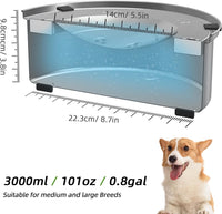 1L/0.26 Gallon Dog Water Bowl No Spill - 3 L - image 4