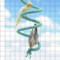 Dnoifne 59 Inch Spiral Rope Perch - 78.7 inches / Blue - image 2