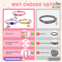 Breakaway Cat Collars with Bell - Birthday - image 4