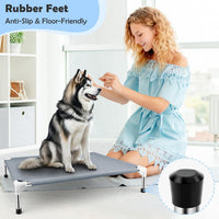Elevated Dog Bed for Small Dogs, Dog Cooling mat Cot - Grey-M-3 - image 4