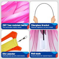 SGftre Colorful Butterfly Kite - Pink Dreamy Butterfly - image 4