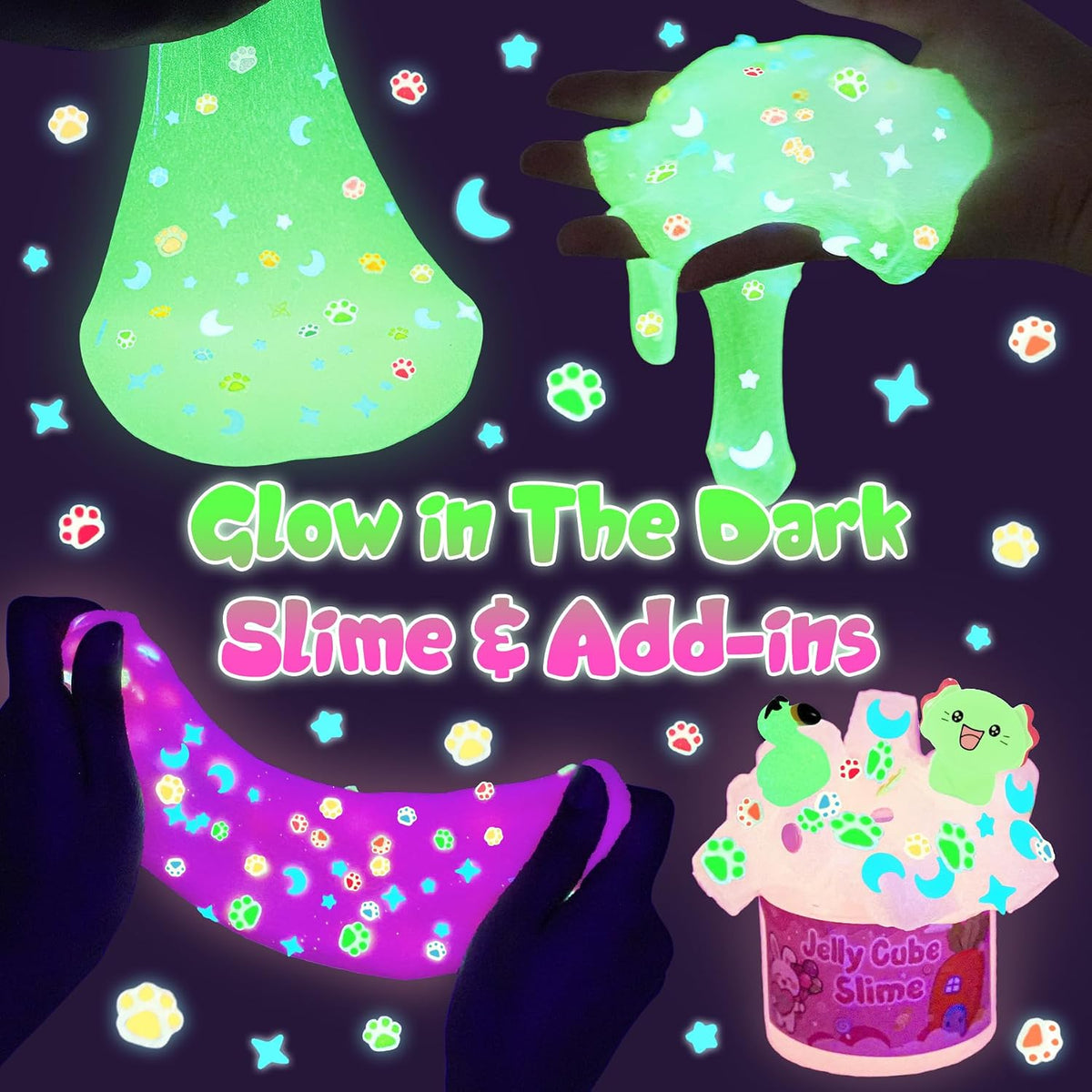6 Pack Halloween Slime Kit, Cloud Butter Slime for Girls Boys – Fun for Kids & Family - Pink Dreamy Unicorn - image 3