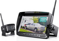 Digital Wireless Backup Camera System Kit, IP69 Waterproof Wireless Rear View Camera + 7’’ LCD Wireless Reverse Monitor for RV/Truck/Trailer/Bus/Camper/5th Wheel (W01-7 inch)