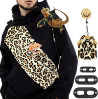 Bearded Dragon Leash and Harness Set, Bearded Dragon Accessories - Leopard