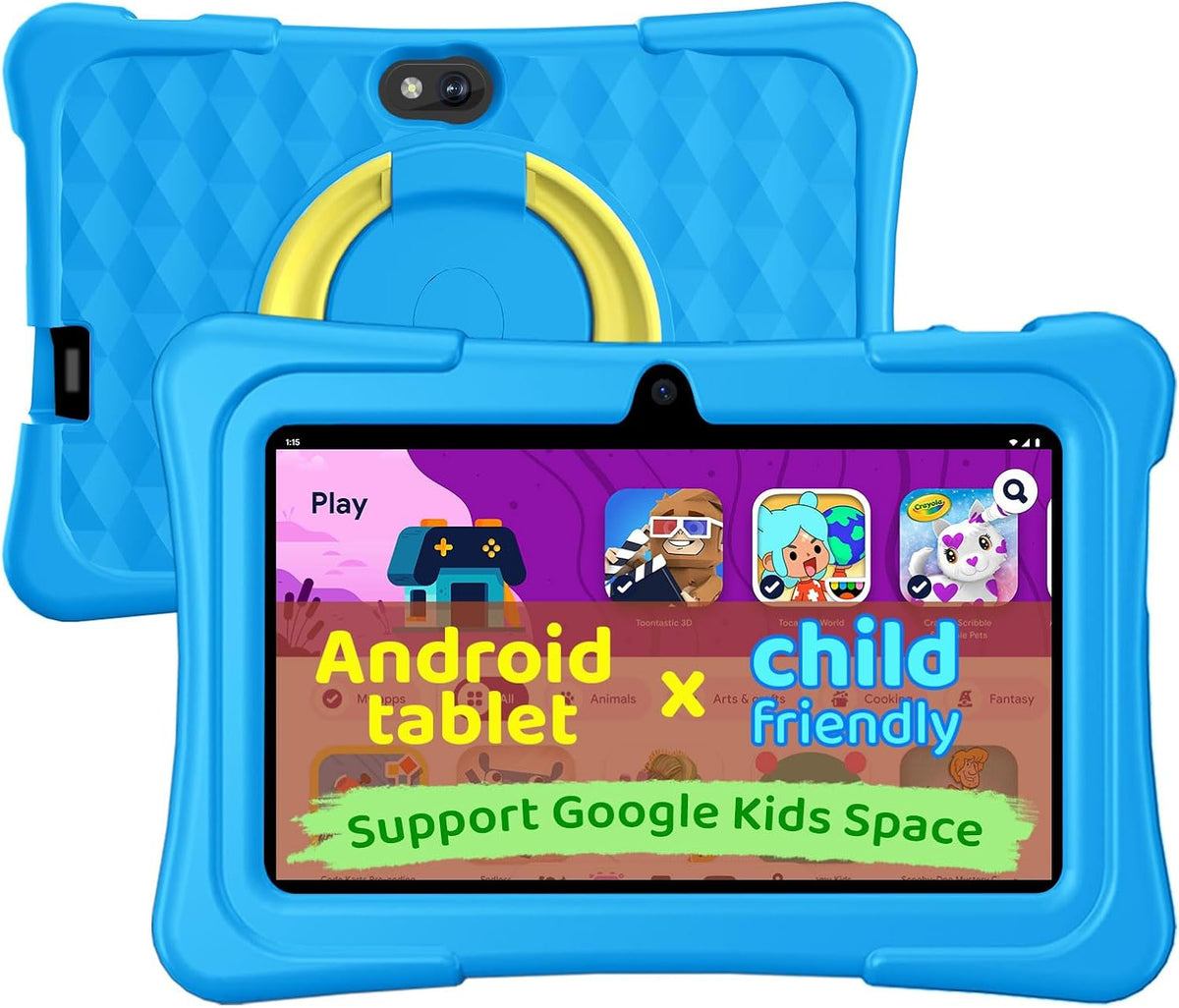 aiprotablet Kids Tablet, 6GB+32GB 1TB Expand - SkyBlue