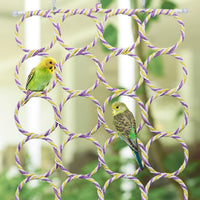 Wontee Bird Rope Climbing Ladder Parrot Hanging Swing Perch - image 2