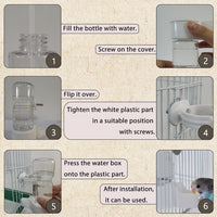 IBWell Automatic Bird Water Dispenser No Mess Parrot Feeder Automatic - image 3