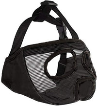 Short Snout Dog Muzzle - Adjustable Breathable Mesh Bulldog Muzzle for Biting Chewing Barking - Black / X-large/ 18"-25" - image 2