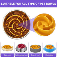 Slow Feeder Dog Bowls Insert - L / Yellow - image 3