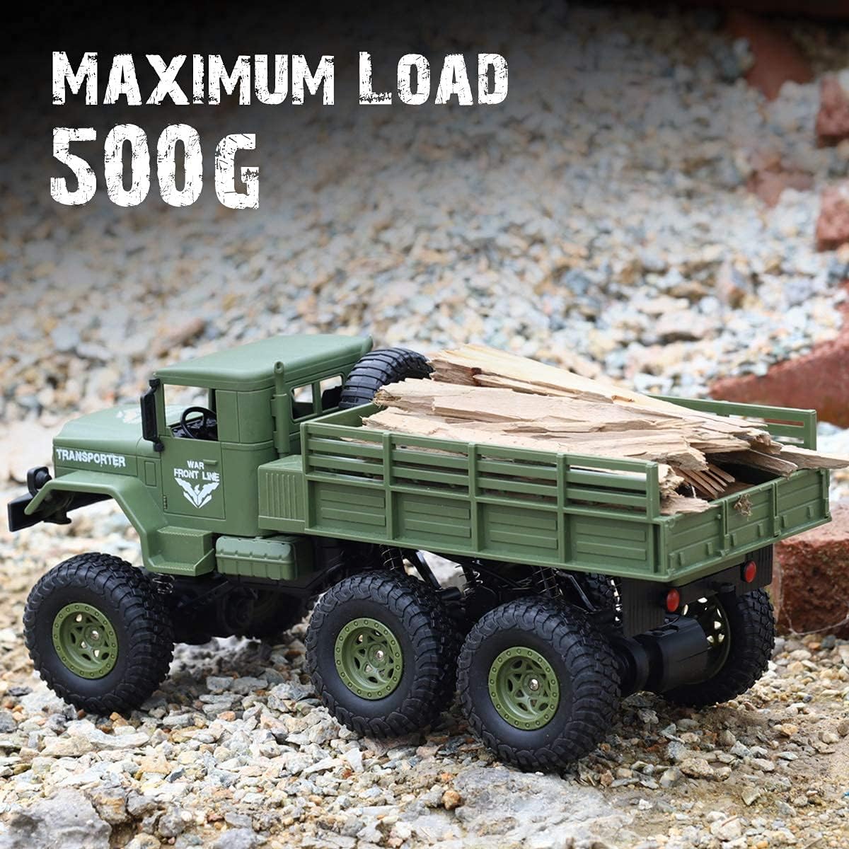 XINGRUI 1:16 Scale Remote Control Car Military Crawler Off-Road RC - Q69 - image 3