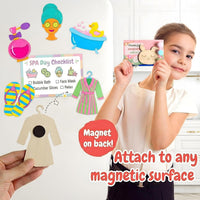 BOIKOKY 12-pack rainbow painting party favor kits with wooden rainbow magnets - view 13