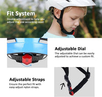 Kids Bike Helmet, Toddler Youth Helmet for Boys Girls, Ages 3-5 - Blue / 50cm-57cm/19.7''-22.4'' - image 3