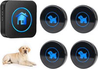 Dog Door Bell for Potty Training - Black – 4 Buttons