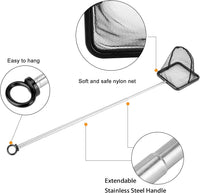 Aquarium Telescopic Fish Net with Extendable Handle Soft Mesh – Essentials for Fish - 2.8 inch - image 3