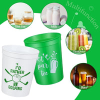 Norme 24 reusable plastic soccer party cups in 4 printed styles - view 18