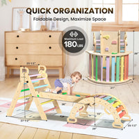 BlueWood Pikler Triangle Set with Safe Handle - Rainbow - image 2