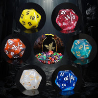 QMay 7 Sets Polyhedral Dice - 30 Colors (210pcs) - image 2