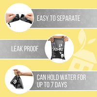 Pet N Pet 1080 Counts Black Poop Bags for Dogs, 41% Plant Based & 59% PE Extra Thick Dog Poop Bags Rolls, 9" x 13", Unscented Pet Waste Bag