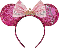 RAZKO Mouse Ears Headband - Rose Red Crown - image 3