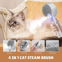 Cat Steam Brush for Indoor Cats - Gray - image 2