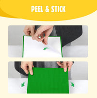Lekebaby 6 Pack Classic Baseplates 10" x 10" - Green (Peel & Stick) / Peel & Stick - image 2