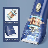 Dog Cat Home Hair Waterproof Clipper Portable Electric USB Rechargeable Pet Grooming Tools Low Noise Shaver Cordless Trimmer for Small and Large Pets