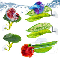 5 Pcs Betta Hammock Leaf & Tunnel, Betta Fish Tank Accessories – Essentials for Fish