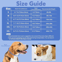 IDOMIK Dog Recovery Collar, Waterproof Soft Dog Cone After Surgery, Comfy Protective Elizabethan Collar Alternative for Dogs Cats, Adjustable Pet Neck Donut Cone Anti-Licking Biting Wounds,Navy,2XL
