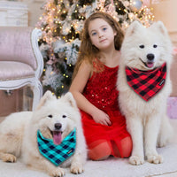 Buffalo Plaid Dog Bandanas Fall Christmas XLarge Scarf 6PCS – Essentials for Dogs - Buffalo Plaid / X-Large - image 4