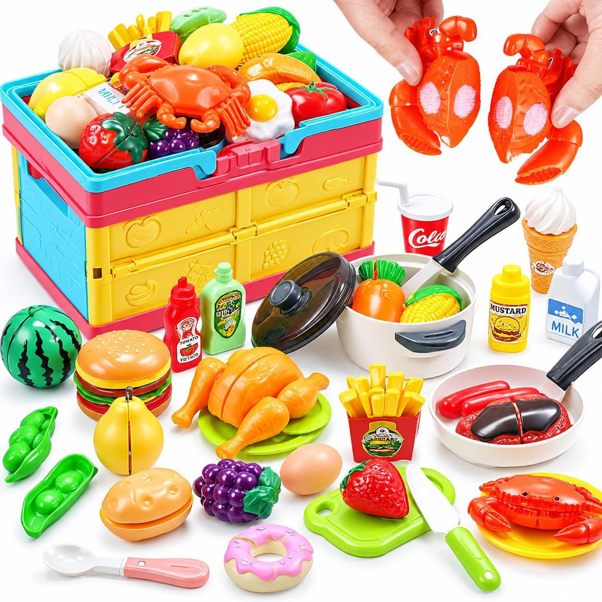 HOLYFUN Kids Kitchen Playset - Multicolor