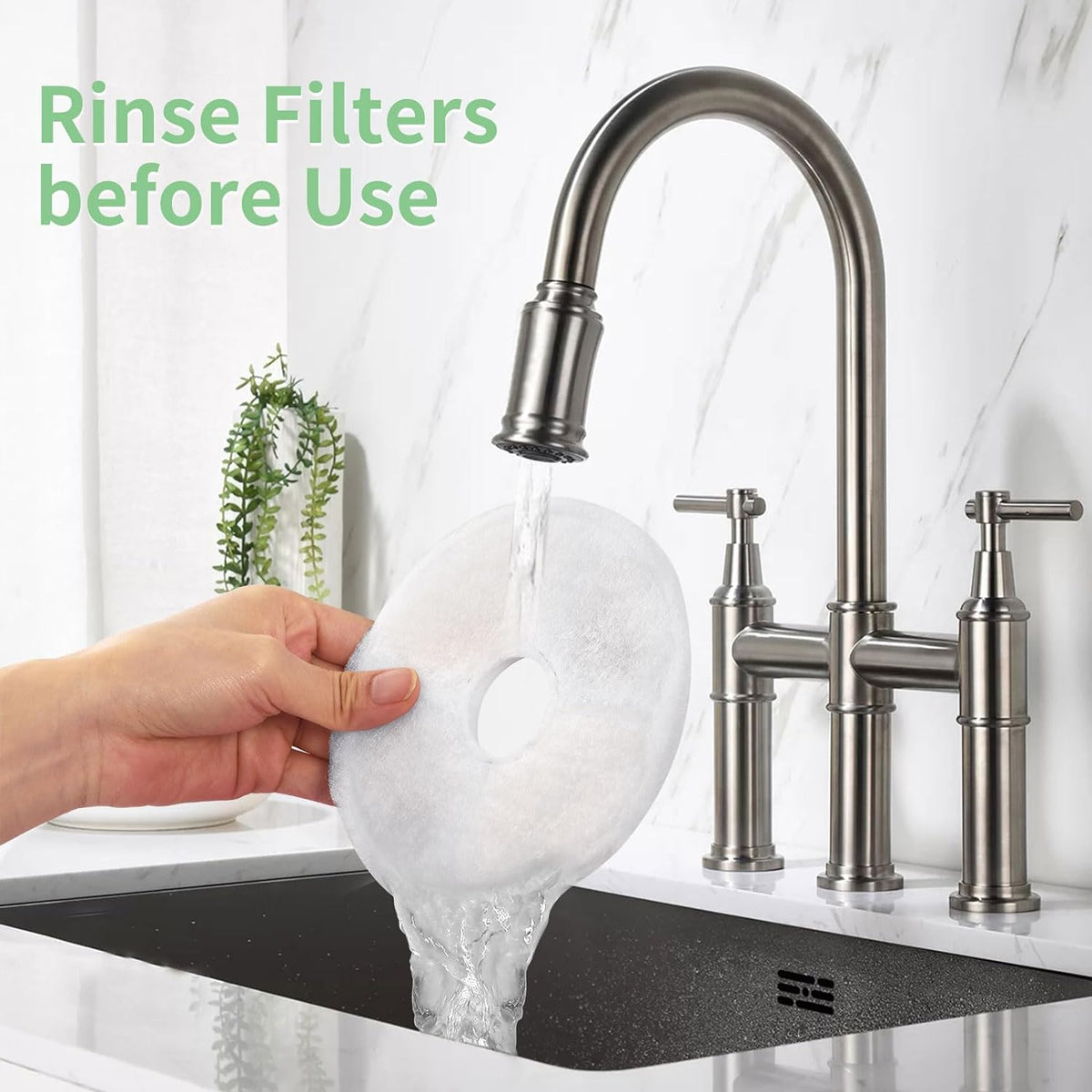 8 Pack Cat Water Fountain Replacement Filters Fit for 3L Flower Water - 16 Pack - image 4
