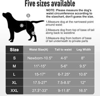 Washable Reusable Female Dog Diapers Small Medium Large Doggie Puppy - Black / X-Large / 5 - image 4
