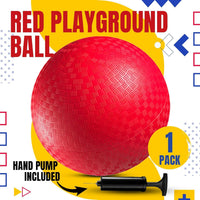 8.5-Inch Red Playground Balls for Kickball, Dodgeball & Recess – Fun for Kids & Family - 8.5 Inch - image 2