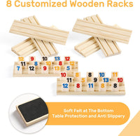 Rummy Cube 6 Player Edition with 6 Wooden Racks/Trays - 8 Players - image 4