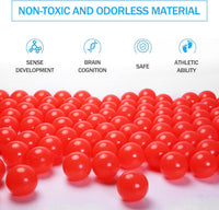 Guesvot 50 rainbow ball pit balls, 2.75 inch, with reusable storage bag - view 21