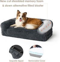 EHEYCIGA Orthopedic Foldable Human Dog Bed, 72x44x11 - 54x38x7.5(Folded 38x27) / Dark Grey - image 4