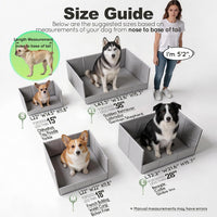 HQ4US 4LEGS Dog Litter Box Indoor High Walls - Grey / X-Large for Dog＜ 38" Length - image 3