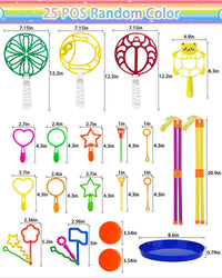 Unistylar giant bubble wands set, 22 pieces with double-handled rope wands and bubble trays - view 3