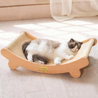 Sisal Cat Scratcher Bed Indoor Wooden Cat Furniture – Essentials for Cats - Standard