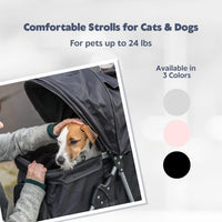 Trixie Foldable Pet Stroller for Cats and Dogs - Black - image 4