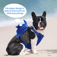 Dog Harness with Backpack - 23.6"L x 10.0"W x 10.0"H / Blue Shark - image 2