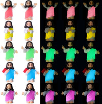CroBlissful 50 little Jesus figurines that glow in the dark, five colors - view 5