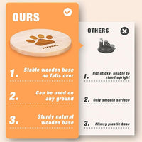 JXFUKAL Interactive cat Toy, Automatic Cat Wand Toy with Stable Wooden Base, 2 PCS Detachable Cat Teaser, 5PCS Refills Replacement & Hanging Cat Toy, Kitty Kitten Toys Cat Feather Spring String Toy
