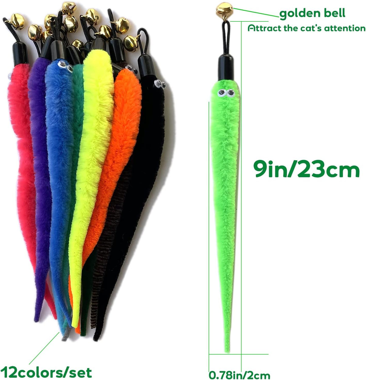 AcceLeah 16Pcs Cat Wand Refills - 12Pcs - image 2