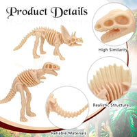 VICROIC dinosaur fossil skeleton toys, 60 assorted plastic figures - view 4