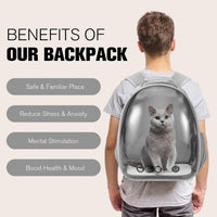 Cat Carrier Backpack, Pet Carrier Backpack Front Pack for Small Medium Cat Puppy Dog Carrier - Grey - image 3