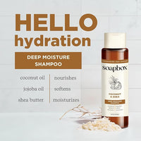 Soapbox Shampoo and Conditioner Set with Coconut Oil, Jojoba Oil, Aloe and Shea Butter to Moisturize and Nourish for All Hair Types, 1 Liter Each (Pack of 2)